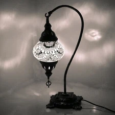 Turkish Moroccan Style Mosaic Multicolour Desk Table Lamp Light Medium Globe