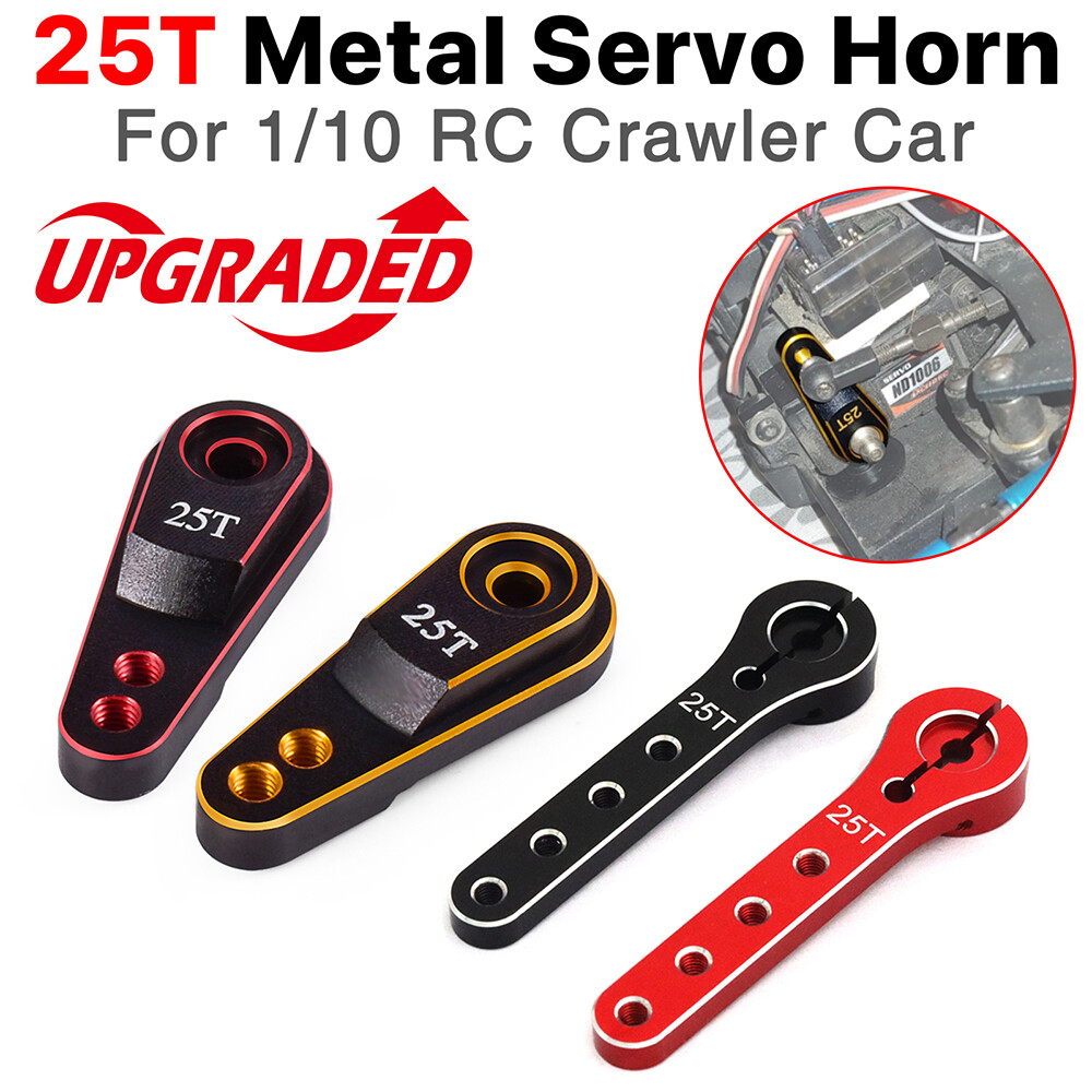 Servo Arm 25T Metal Steering Horn 2PCS for Traxxas TRX4 Axial SCX10 Futaba Savox
