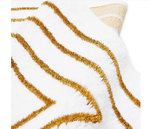 Abyss Bulgari Repeat Perimeter Pattern Bath Rug Egypt Cotton 27"L x 39"W ~NWT - Picture 3 of 3