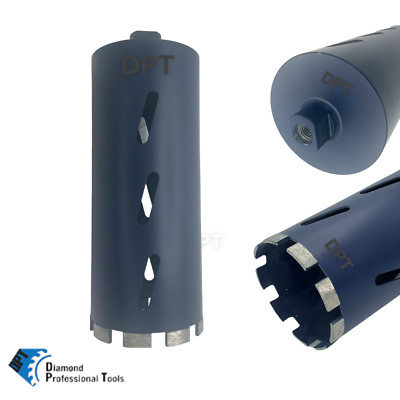 6'' Dry Diamond Core Drill Bit for Concrete Asphalt Block 11'' Length 5/8'' Arbor