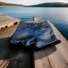Old Navy Jean Shorts Girls 8 R Blue Medium Wash Shorty