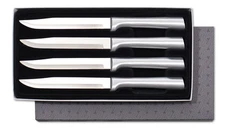 Rada Steak Knife Set (4pc) S55 Non Serrated USA cutlery Left/R handed + sharp