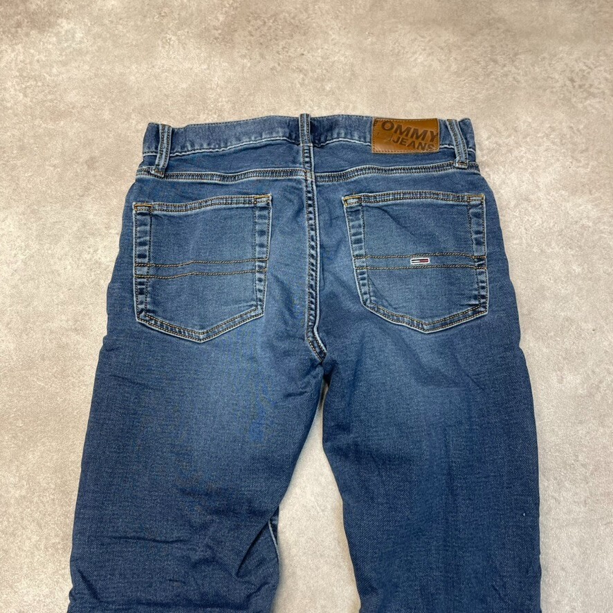Tommy Hilfiger Jeans Mens 29" Straight Fit Denim Vintage Trousers, Blue image 6
