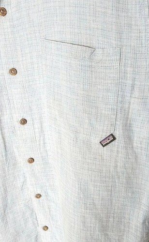 Men's Patagonia Cotton Chanvre Blend Short Sleeve Button Shirt Size L *FREE SHIP - Picture 9 of 24