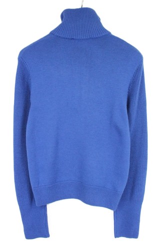 Les Copains Pullover Damen Mittel Blau Halb Reißverschluss Hoher Kragen Strick - Bild 2 von 9