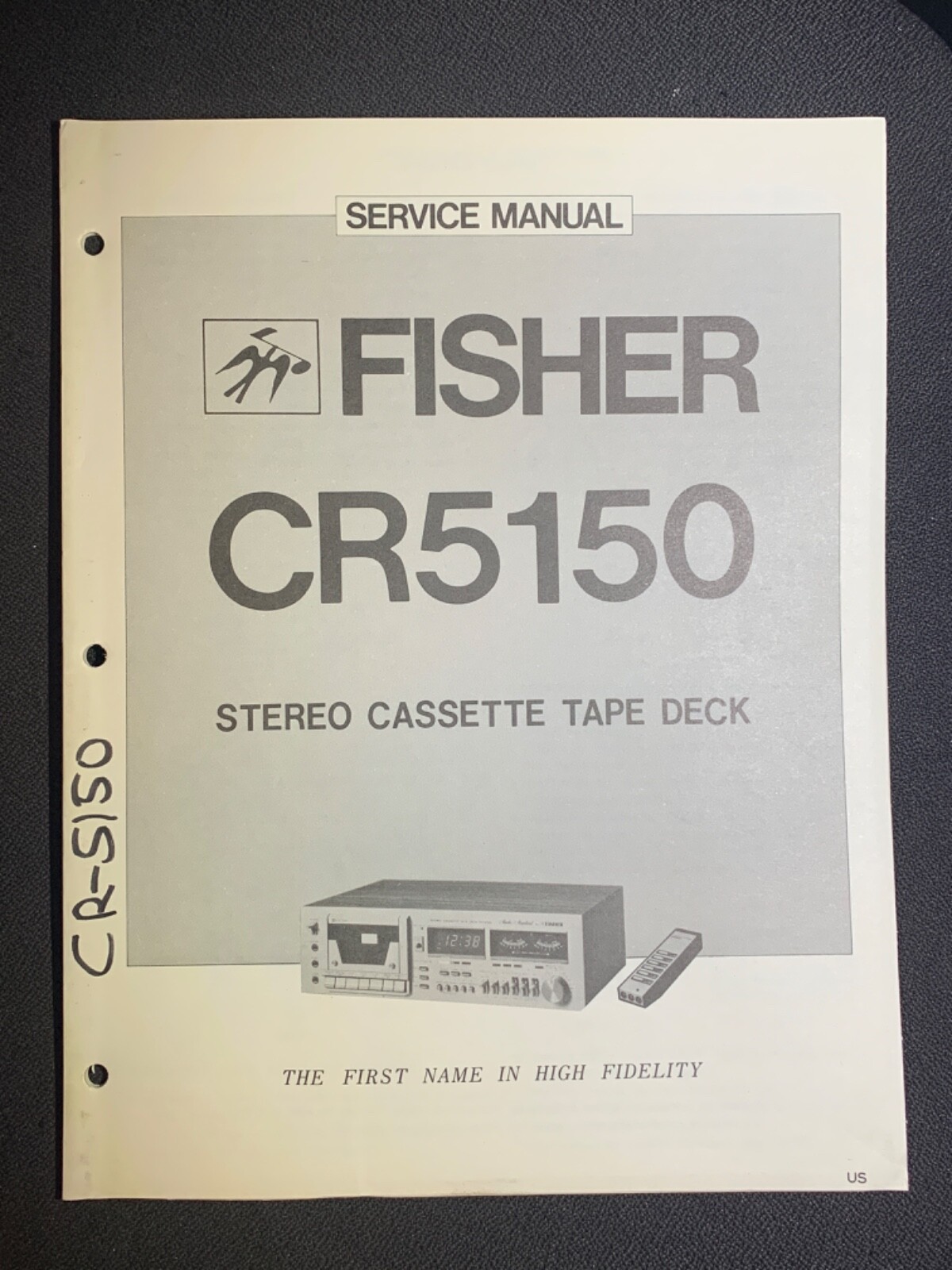 Fisher CR-5150 Stereo Cassette Deck Service Manual Original