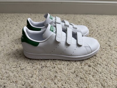 Size 10 - adidas Stan Smith White Green Strap