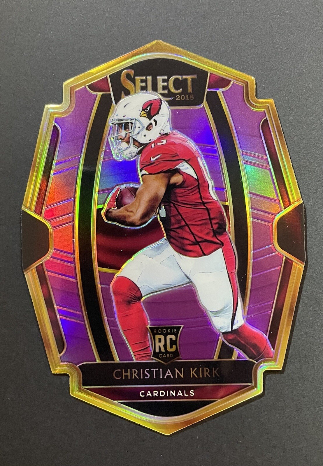 2018 Panini Select, Christian Kirk (RC), Purple Prizm 10/75, Card# 151, Jaguars