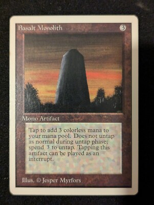 Basalt Monolith - Unlimited - LP - MTG - Magic The Gathering - Artefakt