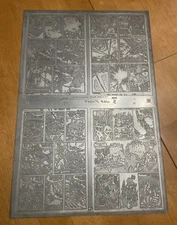 WARFRONT #29 rare METAL comic ART PRINTING PLATE HUGE 1956 ELIAS SPARLING CERTA
