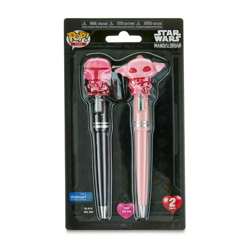 Funko Pop! Gel Pens Star Wars The Mandalorian & Grogu 2-Pack Valentine Exclusive