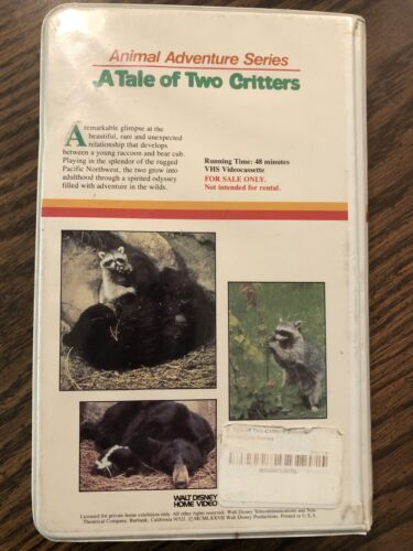 RARE Out Of Print Walt Disney VHS A Tale Of Two Critters Animal Adventure Series - Imagen 2 de 7