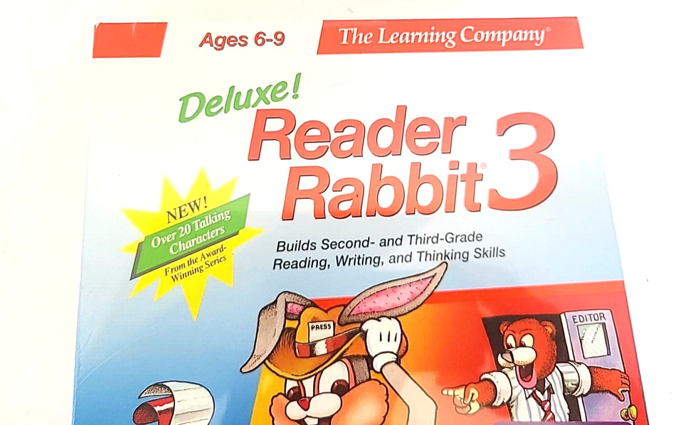 READER RABBIT 3 Deluxe Learning Company 1997 CD-ROM Video Game Windows Mac - Image 4 of 4