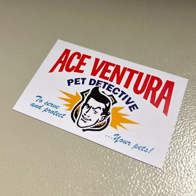 Ace Ventura Pet Detective Business Card Movie Film Prop Jim Carrey