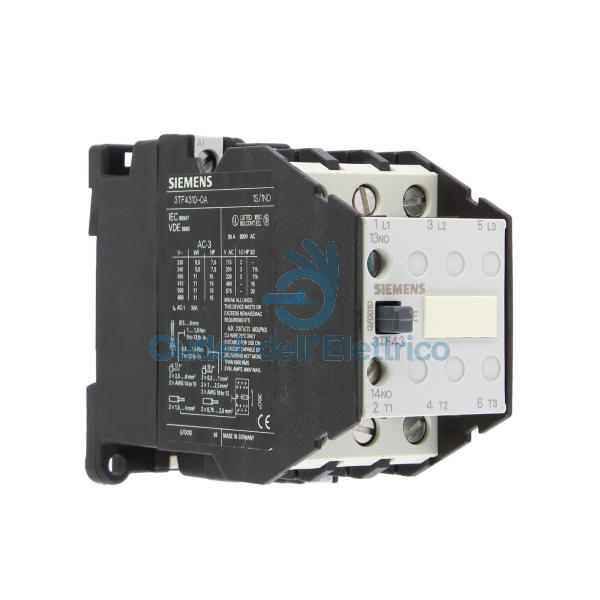 Siemens 3tf43100ap0 contattore 11kw 230v 1na