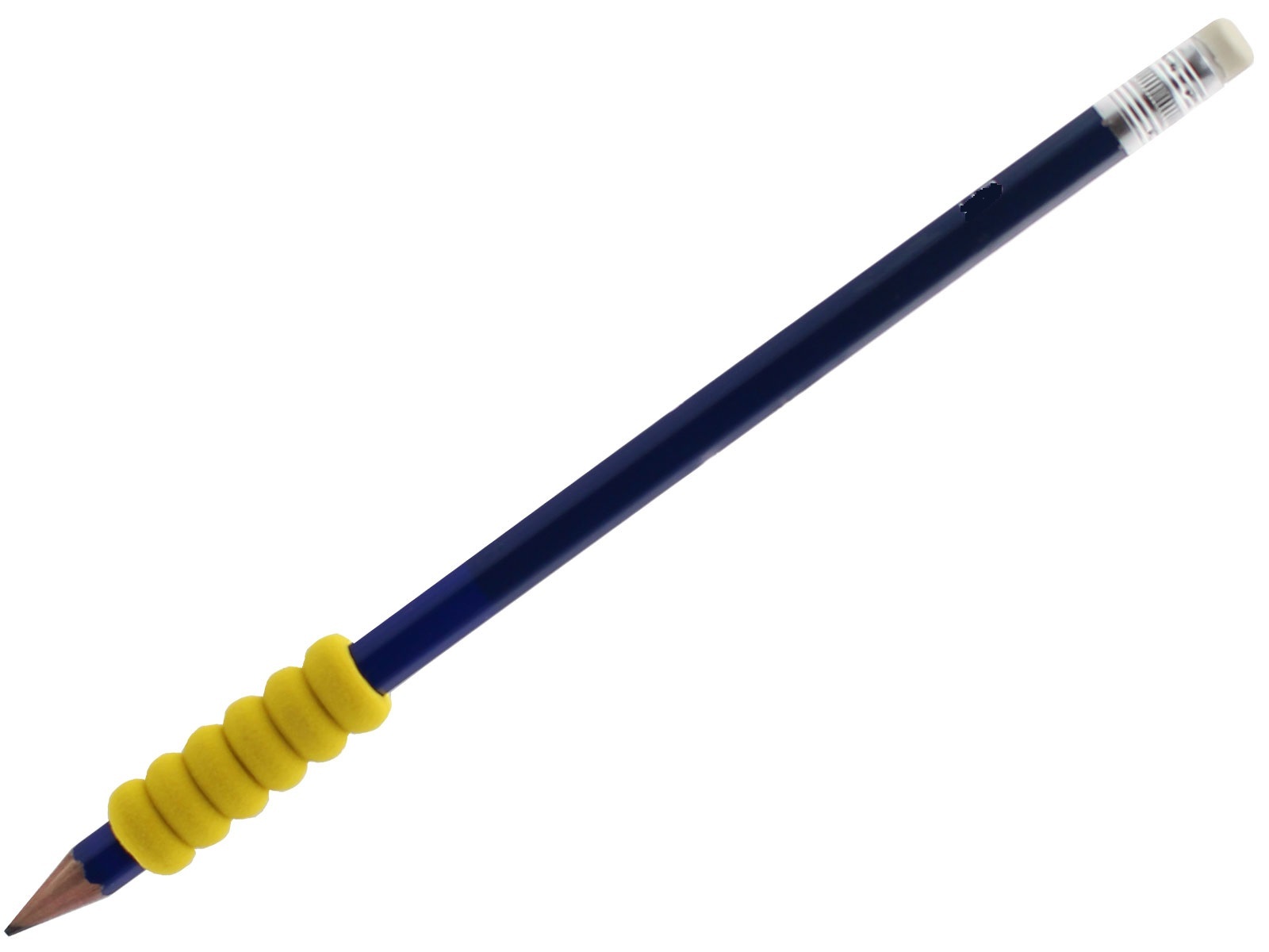 12 Ridged Foam Pencil Grips Lefty or Right Handedness Comfort Grip