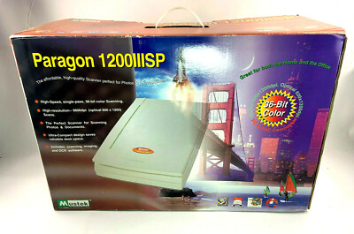Mustek Paragon 1200 III SP 36-Bit Flatbed Scanner Vintage