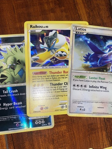 Pokemon Vintage Collection HGSS HeartGold & SoulSilver Raikou Tin + Extras! 💎 - 第 12/23 張圖片