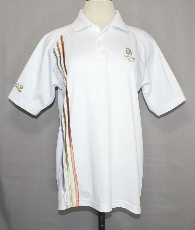 adidas 2008 BEIJING Olympic Polo Shirt Top Women's Size Large 