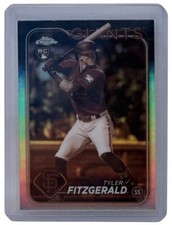 Tyler Fitzgerald 2024 Topps Chrome Sepia Refractor Rookie Card Giants RC #131. rookie card picture