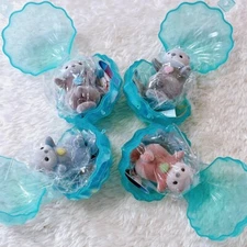 sea ​​otter Otete tsunagone Mascot 4 Types Complete Set Gacha capsule toy Japan
