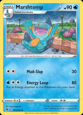 Pokemon Marshtomp (63/295) Fusion Strike LP