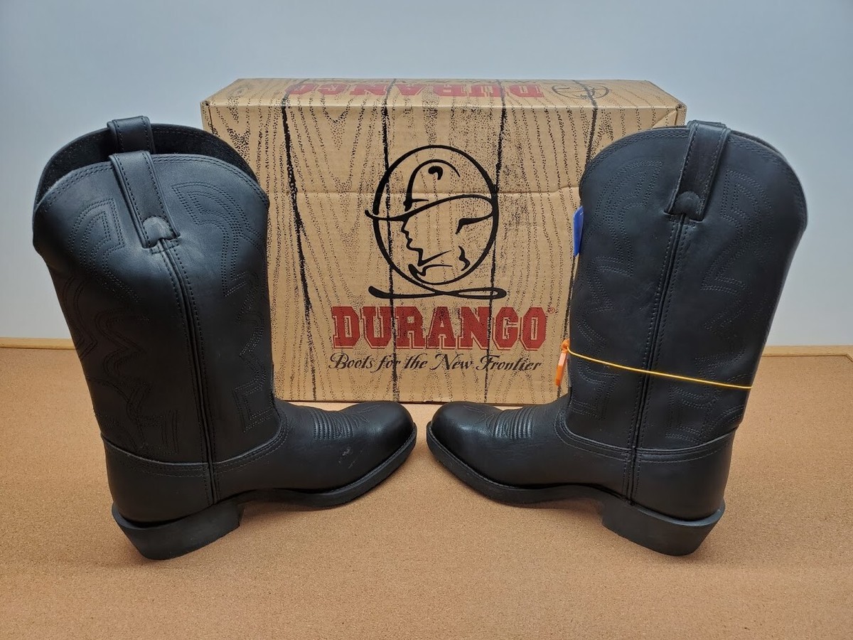 DURANGO FR200 SAFETY TOE BLACK 12” COWBOY WORK BOOTS MEN\'S Size 11 EE Durango® Westward Black Onyx Western Boot – Durango Boots main image 3