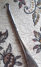 ANTIQUE VICTORIAN PERIOD AMERICAN STERLING SILVER SHOE / BUTTON HOOK, c. 1900