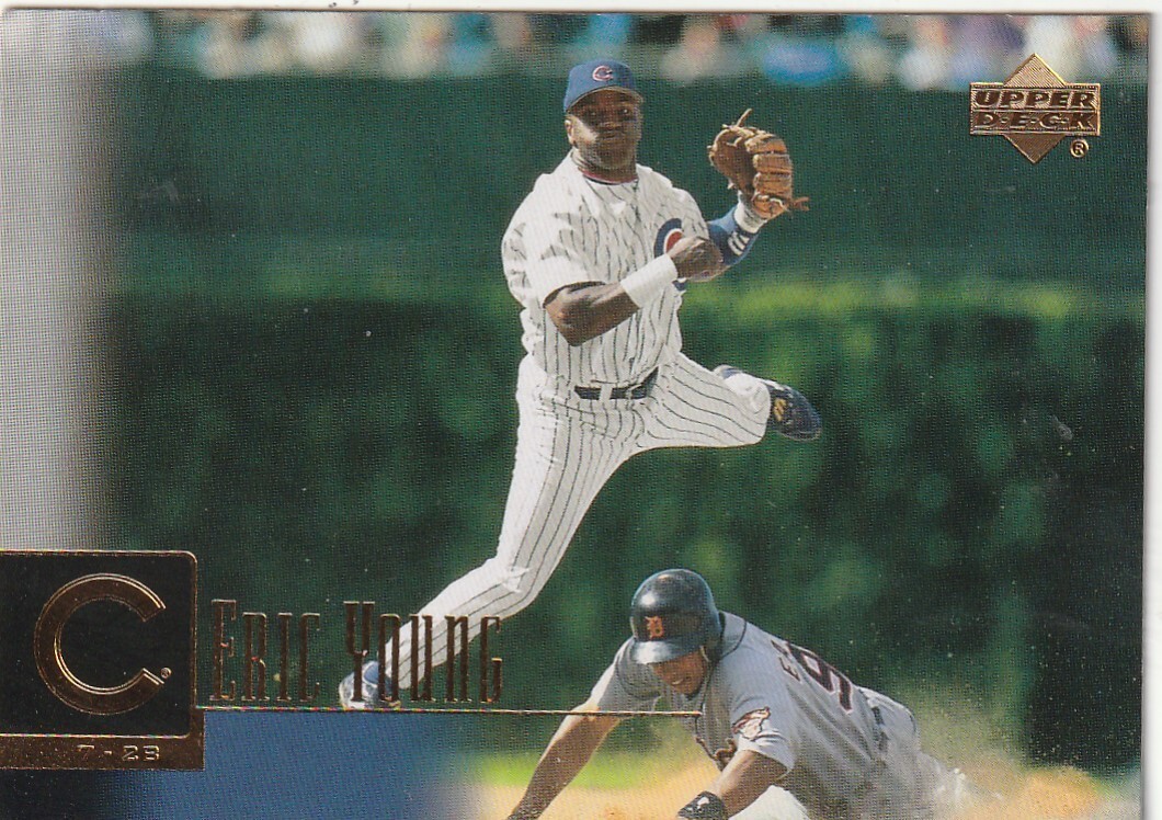 FREE SHIPPING-MINT-2001 Upper Deck Eric Young Chicago Cubs #175