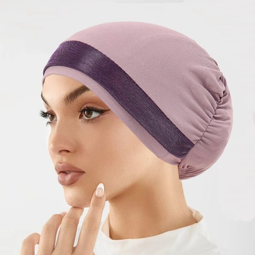 Mujeres Musulmanas Hiyab Gorro Gorra Interior Gorros Quimio Cáncer Sombrero Pérdida de Hari Prendas para la cabeza - Imagen 12 de 29
