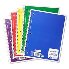 Pen Gear 1-Subject Spiral Notebook, College Ruled 70 Pages -...