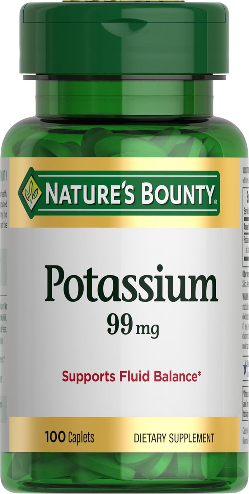 Potassium, Supports Fluid Balance, Dietary Supplement, 99 Mg, 100 Caplets thumbnail 10