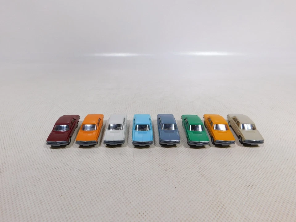 Wiking 1:87 H0 8x Modello Automobil Auto per Audi 100 Molto Buono / Mint # - Immagine 4 di 4