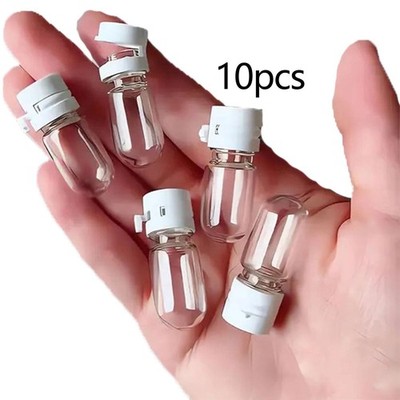 10 Stück kleine Tropfflasche 2 ml Make-up Entferner Reiseflasche für Creme Flüssigkeit