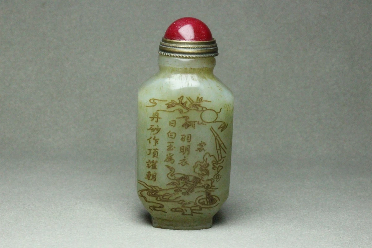 翡翠古董中国鼻烟壶| eBay