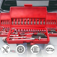 36-piece Car Repair Ratchet Wrench Tool Set Car Maintenance Socket Combo Kit C