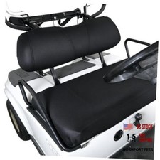 Golf Cart Seat Cover for EZGO TXT/Club Car DS Black Mesh - Breathable