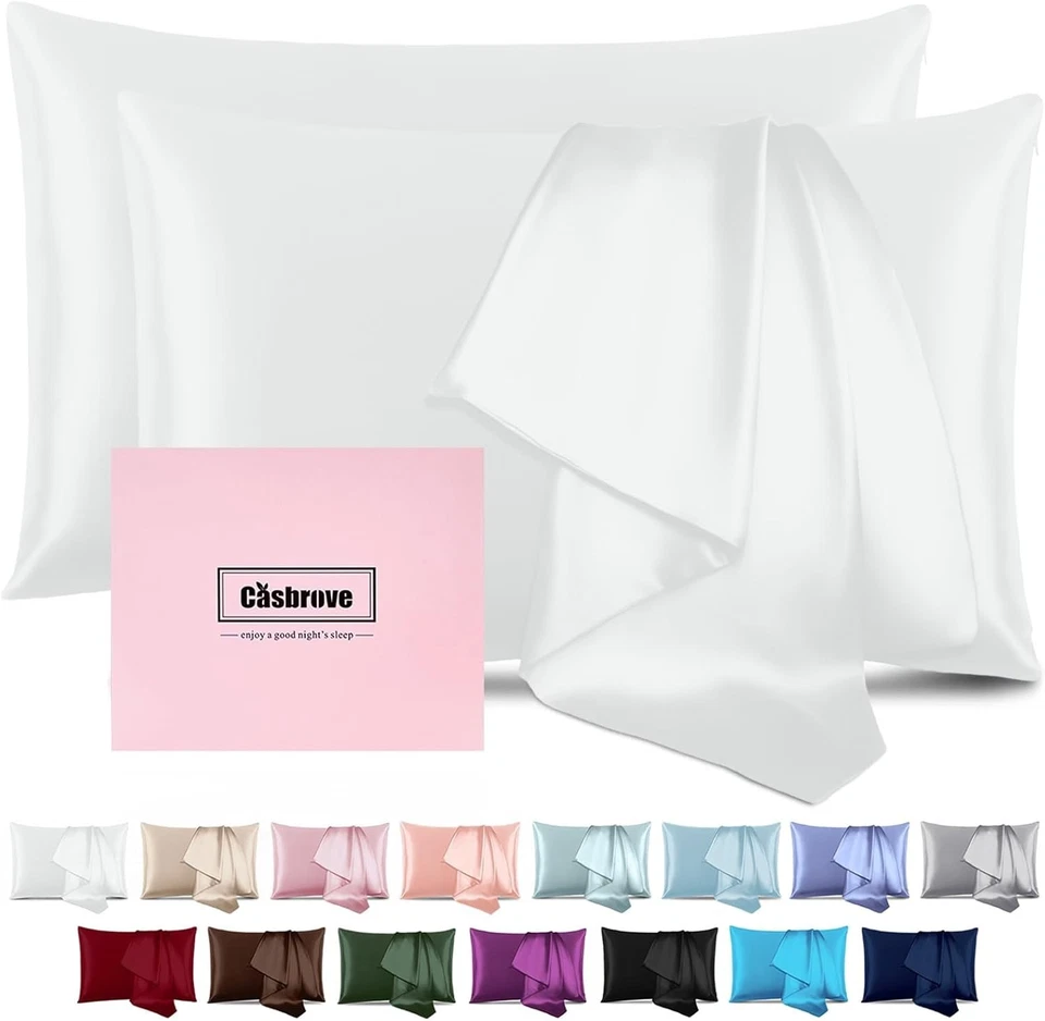Mulberry Silk Pillow Covers - 2 Pack - Image 3 of 4