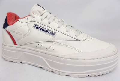 NEW! Reebok Club C Double GEO Lu Platform Casual Women Shoes Size 9.5 M Multi