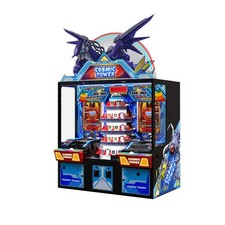 LAI Games Cosmic Tower Coin Pusher Ticket Redemption Arcade Game - 2 Player