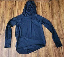 Womens Athleta Hoodie Pullover, Size Medium, Navy Blue, Activewear, Long Sleeve