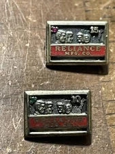 Vintage Employee Service Award Pin Sterling Silver Reliance MFG Co. 10 & 20 Year