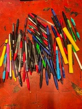 Lot of 81 Random Pens All Tested Gel Ball Point All COLORS  Highlighters