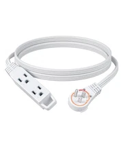 DEWENWILS 6FT Flat Plug Extension Cord, 3 Prong Ultra Thin Power Strip,16 Awg