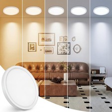 7 inch LED Ceiling Light, 3000K/3500K/4000K/5000K/6500K Adjustable Flush Moun...