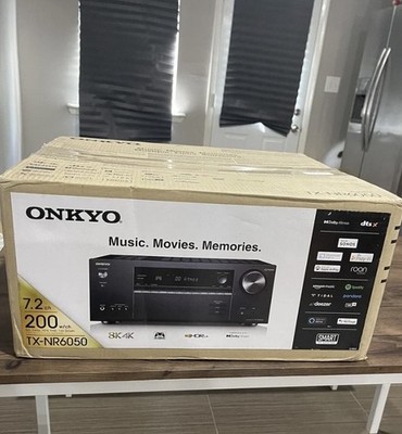 Onkyo 7.2-Channel Network Home Theater Smart AV Receiver 8K 60Hz TX-NR6050