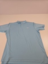 Peter Millar Polo Shirt Mens 2XL Light Blue Featherweight Golf Performance