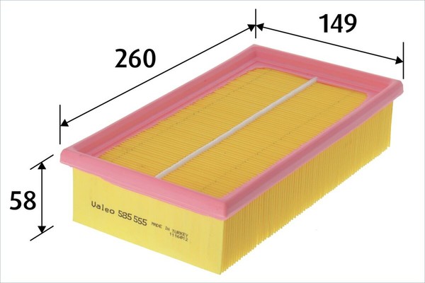 Valeo Luftfilter 585555 Filtereinsatz FüR Ford Transit Bus Tourneo EAL EAS EBL-image
