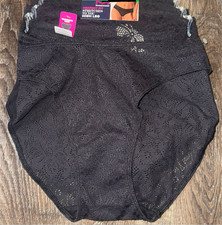 Maidenform  3-Pair Women's High Leg Underwear Nylon Blend Lace Black  S