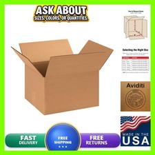 BOX USA 13118 Medium 13"L x 11"W x 8"H 25-Pack Corrugated Shipping Boxes